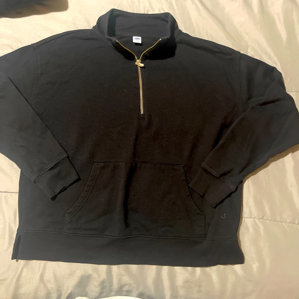 Black Old Navy Half Zip